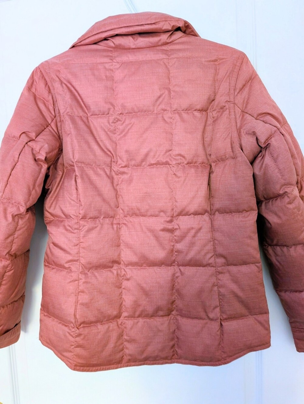 Eddie Bauer Quilted Down Puffer Jacket in Dusty Rose - Picture 5 of 7